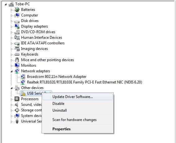 Efm32 Usb Cdc Serial Port