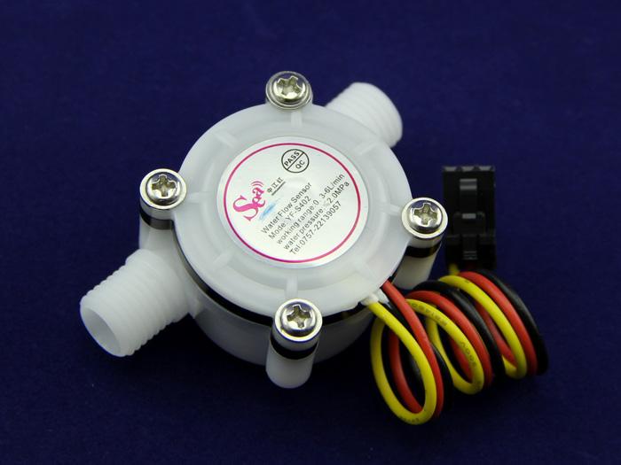 uxcell G1/4 Hall Effect Water Flow Sensor Switch Flowmeter Counter Fluid Meter DC5V 0.2-2.5L/Min SEN-HZ41W 