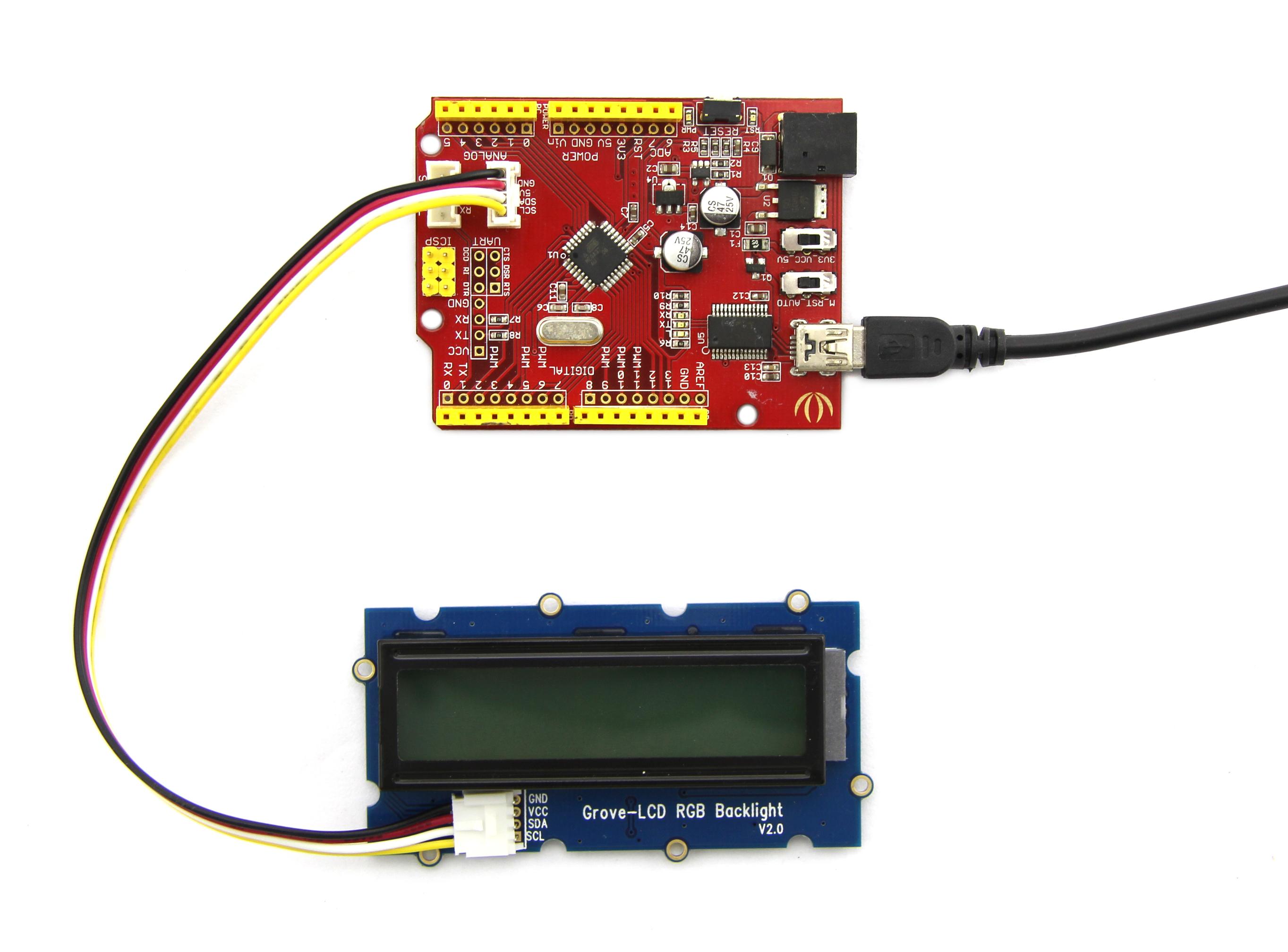 GRV LCD RGB: Écran LCD Arduino Grove avec rétroéclairage RVB chez